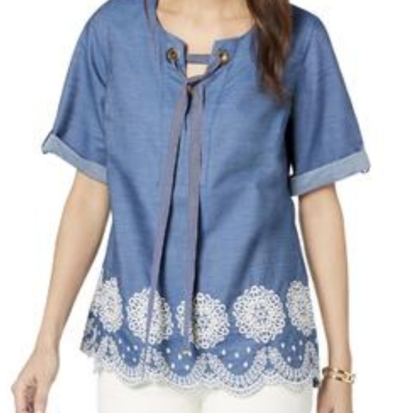 Tommy Hilfiger denim top - Picture 1 of 4